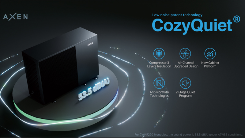 Introducing AXEN's Latest Achievement: The 'CozyQuiet®' Technology